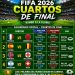 Comienzan los Cuartos de Final!Solo 8 selecciones continúan en la carrera por conquistar la Copa Mundial de la FIFA 2026™.